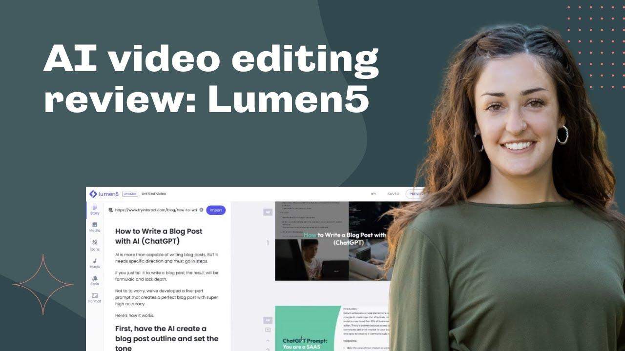 3) Lumen5: Transform ‍your blog posts ⁣into⁣ stunning videos⁤ effortlessly ‌with Lumen5, an AI⁤ video creation tool that uses machine ​learning ⁤to⁣ match relevant visuals with​ your⁤ written content, ⁤enhancing engagement ⁣across platforms